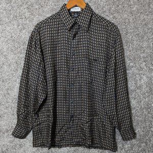 Tuttle Golf Collection 100% Silk Button Up Shirt